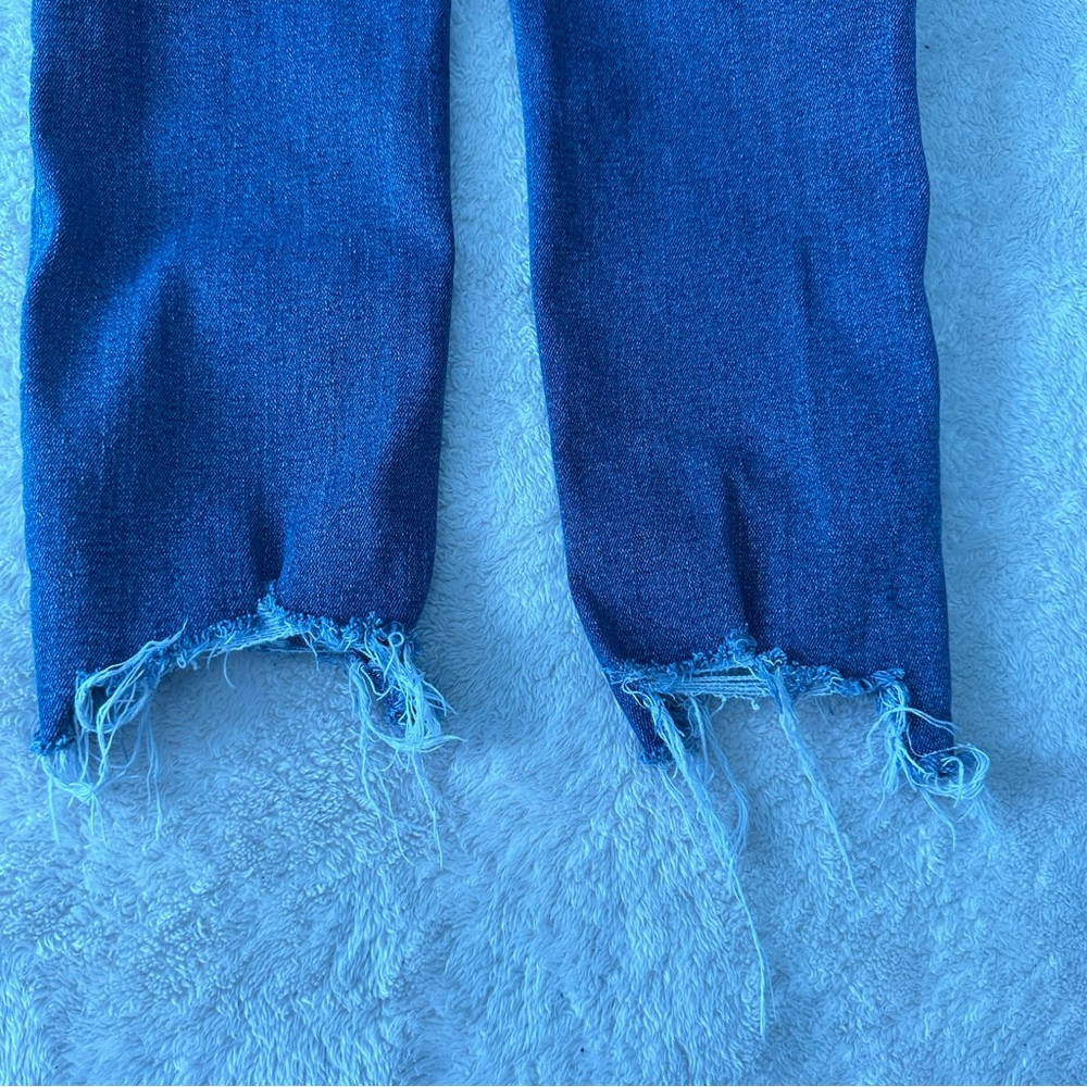 Good American Good Legs High Waist Chew Hem Ankle Cigarette Jeans sz 10/30 - Picture 7 of 9